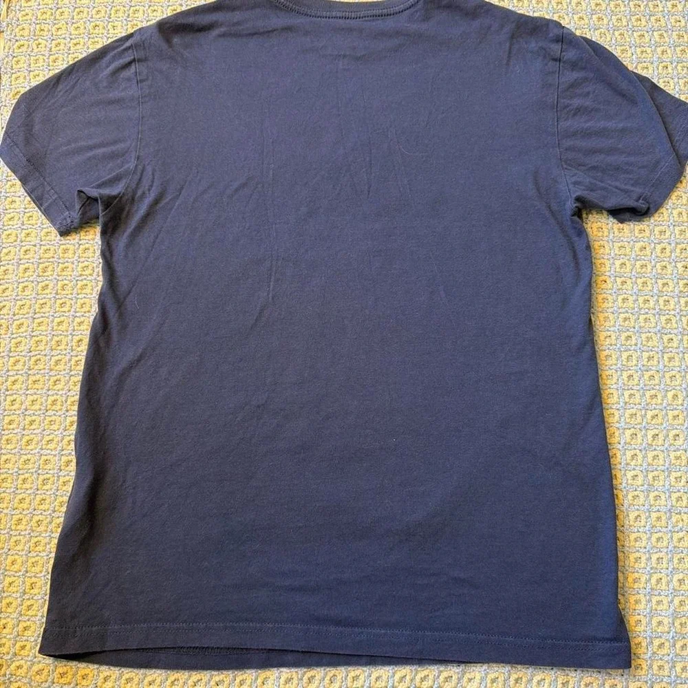 Adidas Golf Mens Navy Blue Logo Graphic T-Shirt Small Cotton Short Sleeve Tee